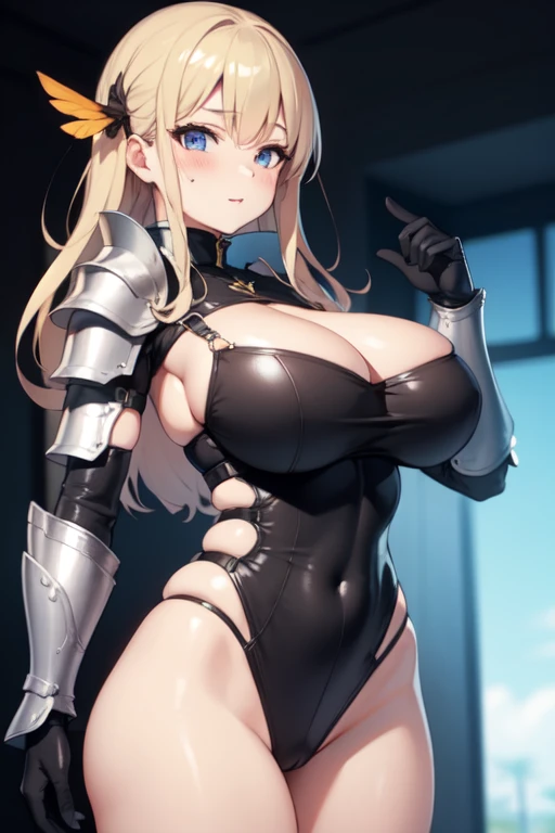 Sexy woman wearing armor、Big Breasts