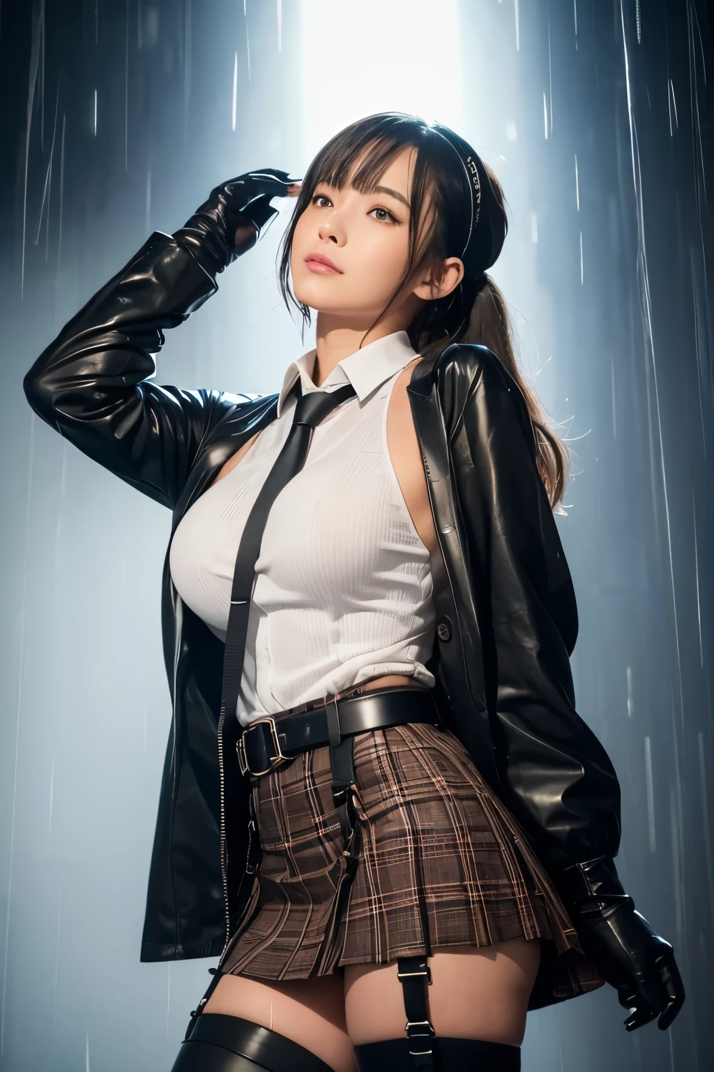 1 female, , high quality, masterpiece, Ultra-high resolution, , Cinema Lighting, , , 1 female, , high quality, masterpiece, Ultra-high resolution, , Cinema Lighting, , , And the suspenders with the cranes flying Moderate breasts Large Breasts Small face holster Lying in bed Looking up Sweat Thin belt summer 脇Sweat Black Hole Gloves suit garterベルト Leg Links Belt on pants holster Hands behind your back Anxious expression Looking up Anxious face Knee-high Knee socks Knee-highソックス garterベルト garter ふとももにgarterベルト Checkered mini skirt Necktie Headband ribbon Panty shot スカートの隙間 Armament Handgun handcuffs Cable ties レッグholster holster Hands behind your back Anxious expression Looking up Anxious face 足を横に開く Armament Cable ties レッグholster holster See-through clothing heavy rain Getting wet in the rain
