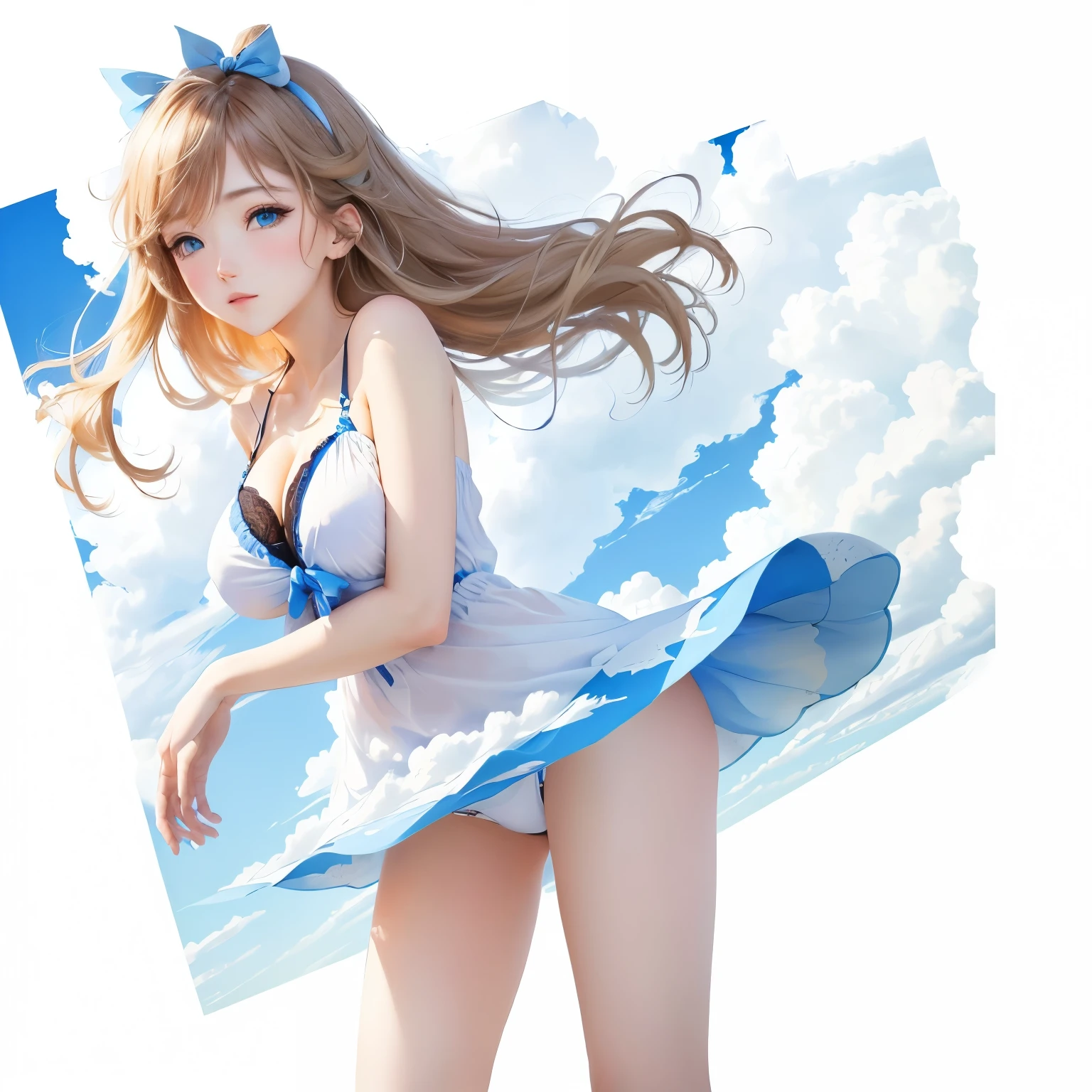 Blue sky and clouds