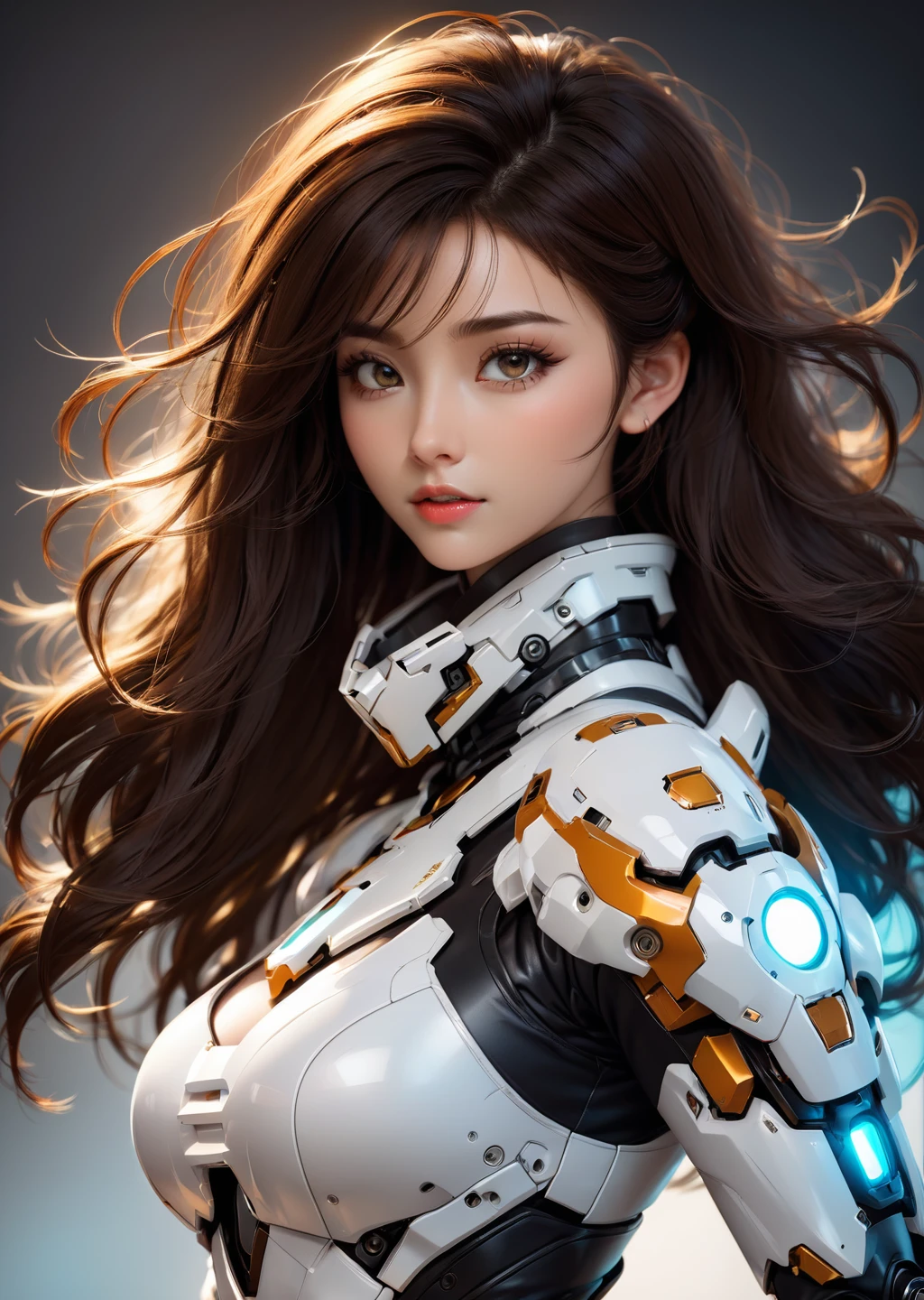 1 Girl,
Mecha core, Cleavage:1.5 ,Large Breasts,
( 8k Artwork,author:Anato Finnstark Benedick Bana , )