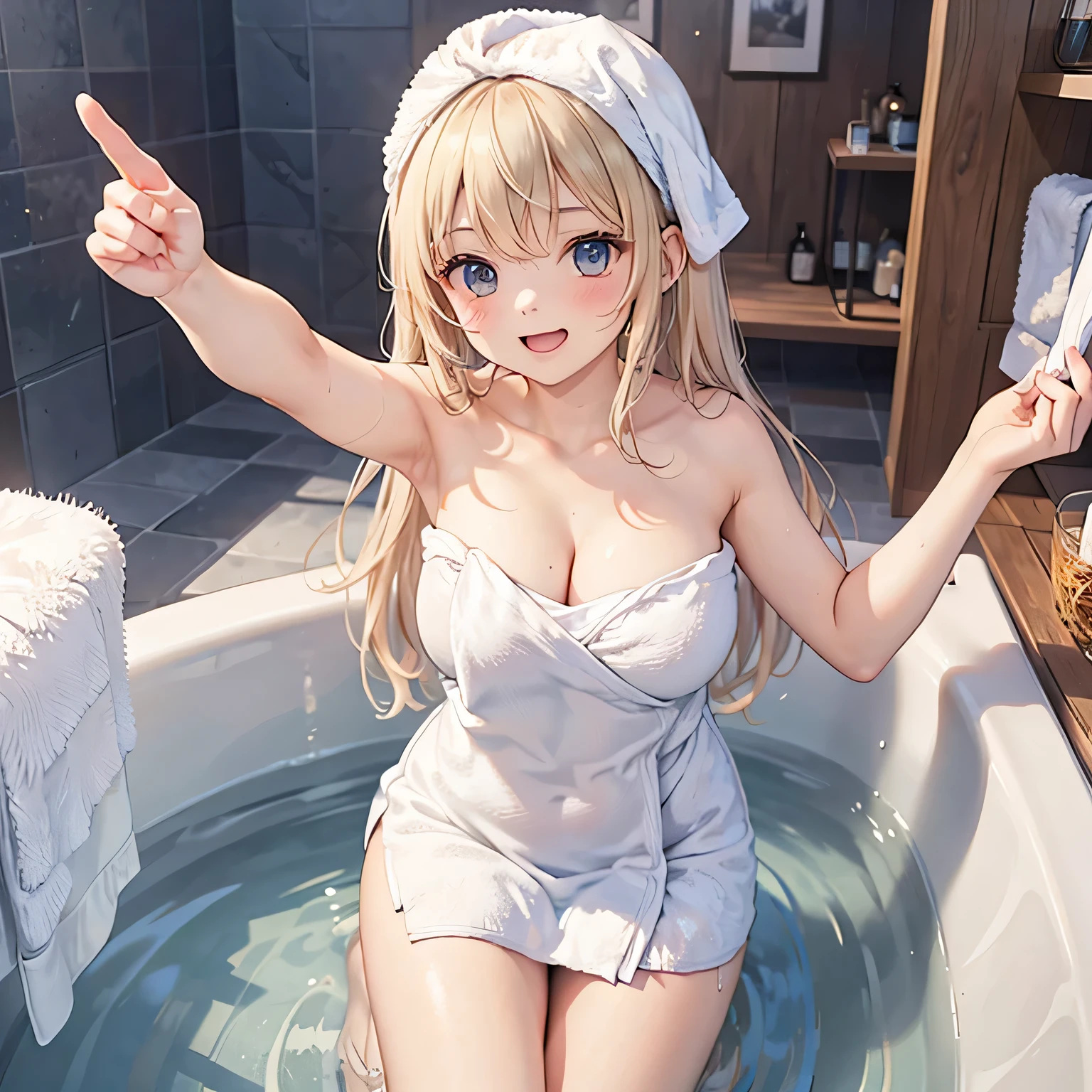 (((Best Quality, 8K, 32K, masterpiece, 1.2)))),{{solo}},nsfw,{{{Artist: Torino Aqua's style}}}, ((perfect beautiful face:1.2)), in glass bathroom,((Taking bath in bathtub:1.3)), intercourse with man, having sex at reverse suspended position in bathtub, ((A man is inserting penis into her pussy:1.1)),embarrassed, from front view,