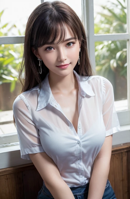 (As it is:1.4),((16K, masterpiece, RAW Photos, Highest quality,Ultra-high resolution, Realistic, Highly detailed CG integrated in 16K)), 8k, diamond, wallpaper, Written boundary depth,Beautiful Face:1.4. Cinematic Light,Beautiful Face,(Detailed face),Slender and pretty woman:1.4,Beautiful back,smile