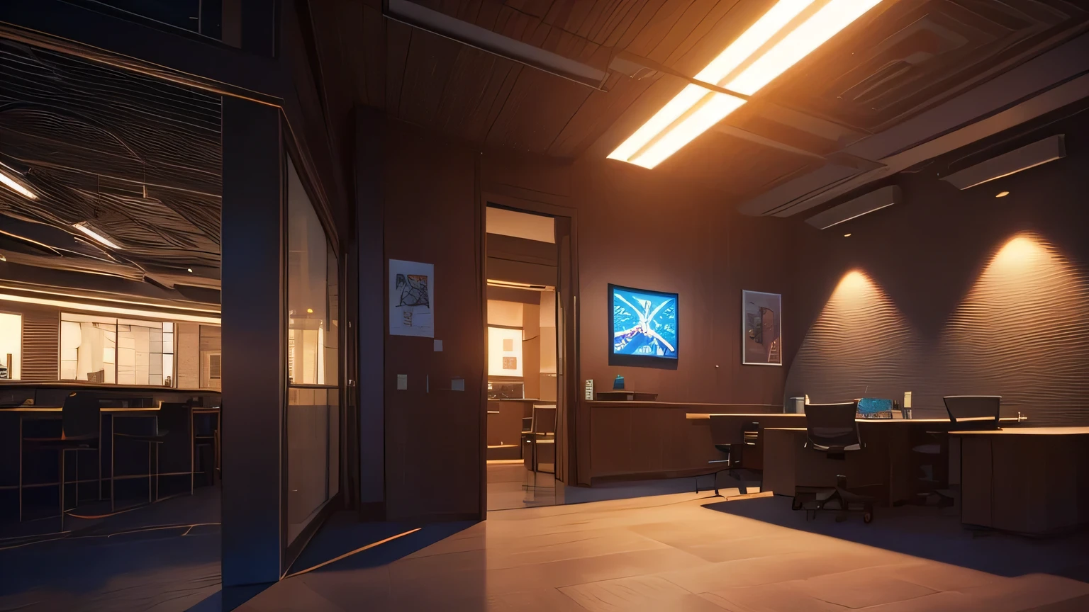 (masterpiece), (best illustration), anime background, indoor office, ring lighting , rim lighting, cinematic, paper falling, (extremely detailed CG unity 8k wallpaper),(masterpiece), (best quality), (ultra-detailed), (best illustration),(best shadow),perfect lighting , perfect anatomy , vivid colors, BgAniDusk