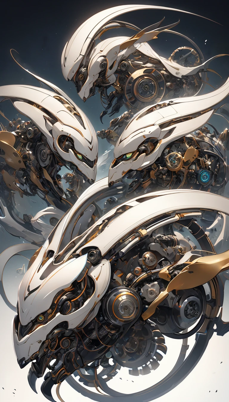 An aesthetic fusion of living organisms and machines, Combining the definitions of life and machines, Mechanical Creatures, Biological Machines, Creating aesthetic objects with a purpose, Formation of a unique form, It had a sense of life., A sense of dynamism hidden in silence and stillness, 