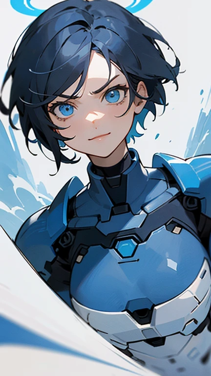 Angry, Confident and smiling Blue Cortana from halo, Halo Cortana, Flying like a superhero in the sky

(Well drawn blue eyes, Carefully drawn face, A detailed blue eye, well detailed face, well drawn body, Carefully drawn body, well drawn environment, Carefully drawn neck, A detailed environment, A detailed neck, well drawn Blue nanosuit, Carefully drawn Blue nanosuit, Short neck, Short hair)