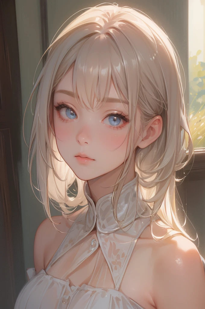 (high quality、8k、4K、High contrast、masterpiece:1.2、最high quality、Best aesthetics)、1 female、(Realistic skin texture:1.3)、(Film Grain:1.3)、(Selfie angle、High Angle)、1 girl、Beautifully detailed eyes and face、最high quality、