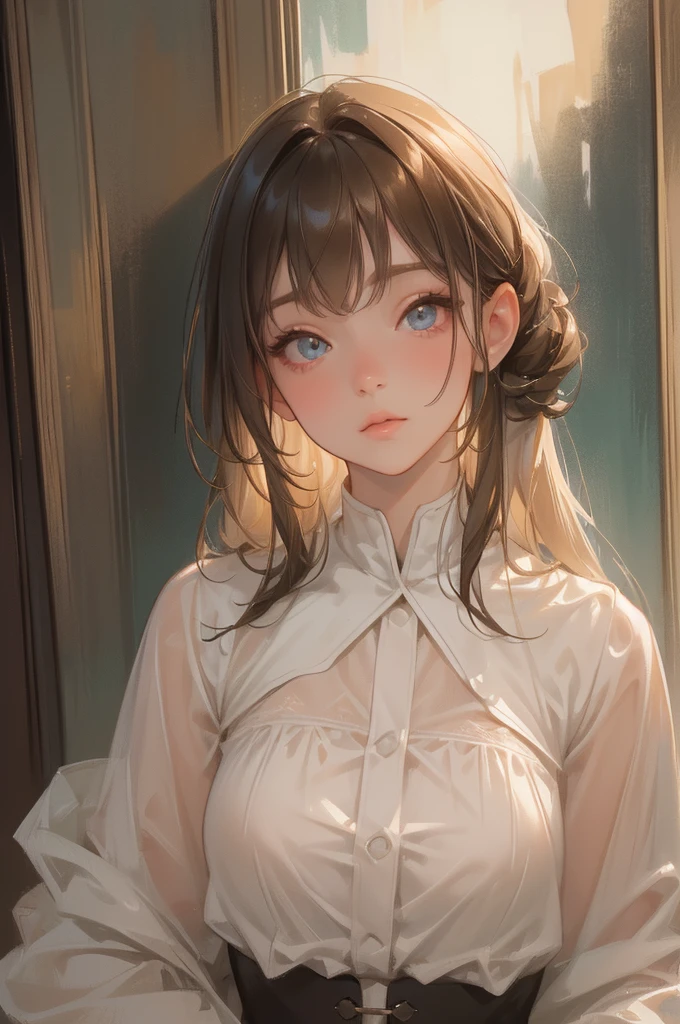 (high quality、8k、4K、High contrast、masterpiece:1.2、最high quality、Best aesthetics)、1 female、(Realistic skin texture:1.3)、(Film Grain:1.3)、(Selfie angle、High Angle)、1 girl、Beautifully detailed eyes and face、最high quality、