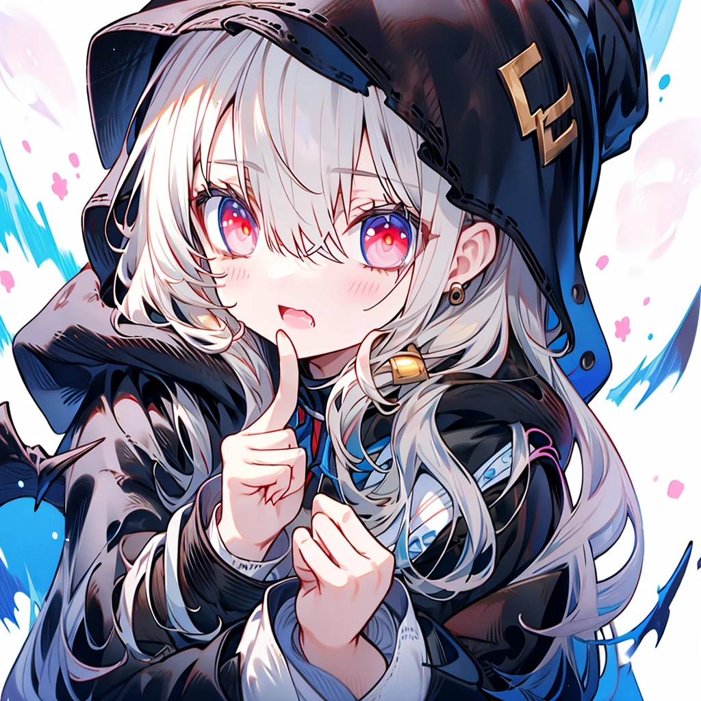 cute、Little、black-hooded-cloak