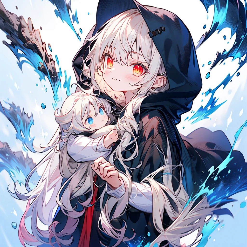 cute、Little、black-hooded-cloak