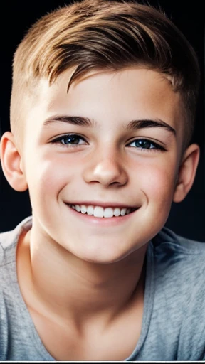 A young Jakub man smiling focus on face