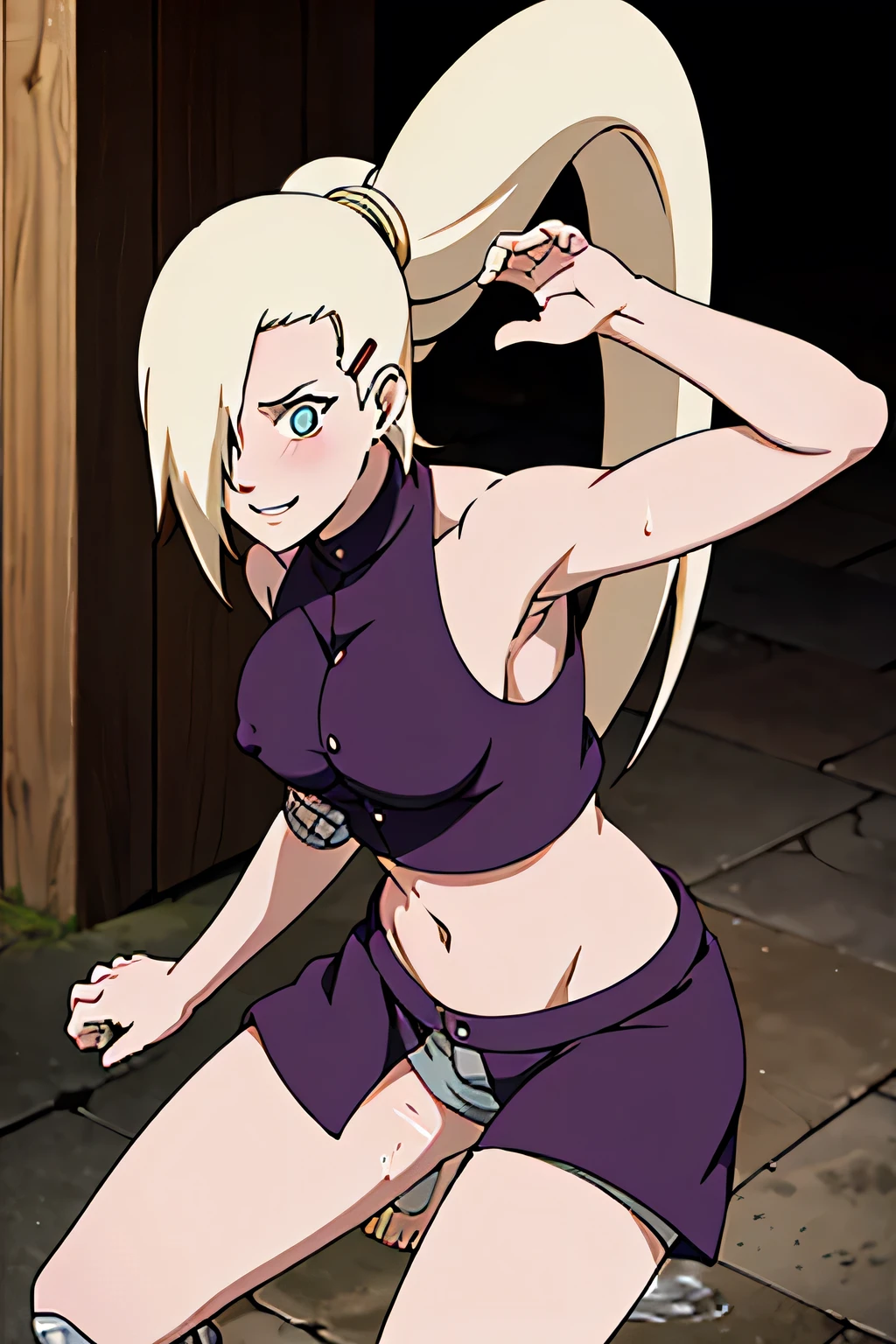 Ino Yamanaka, Naked, Naked, Naked, charming, Groin, cowboy shoot, Extraordinarily detailed face,bathroom, sunny day, Daytime, upper body view, anime style, alone, House details, Blonde, ((One eye is covered with fur., Hair over the eyes)), Medium bust, Belly button, looking at the audience, ( curved body), hidden eyes, smile, open mouth, very happy, high, Hair clips, Looks sharp, Sharp face, Sharp eyes, cool colors,Knees up,Beautiful legs,taking a shower((Beautiful nipples, Medium ,Show your legs,Soaking wet, blushing)), Wet skin, Wet hair, I shake my back., Daytime, Soaking wet in oil, drops of oil, water dripping, running water, ความละเอียดhigh, best quality, sexy