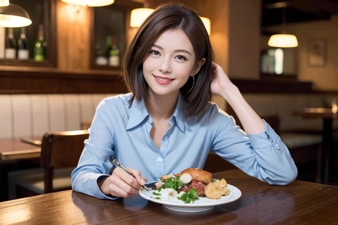 ((Highest quality、8k、masterpiece:1.3))、slimカップル、modelカップル、(Realistic, Intricate details:1.2), full-course dinner、wine 、Amazing view of the sunset sky and clouds、A bright smile、The wonderfulness of smile、Bright image、wineの美しさ, Beautiful Face, blue eyes, The light shines on your face, blush, short hair,Bright Face、 (Age 45), 48 years old, 赤wine 、Appetizers、Italian food、wine bottle、Champagne、スパークリングwine、Two beauties、Brown Hair、Shortcuts、Long sleeve shirt、dress、Beautiful woman 1, (slimな顔), (The body is slim), (Brown Hair), (Shortcuts), cheeks turn a little red,Attractive beauty、restaurant, In a prominent place (From the waist up) Nova Frog Style, actress, model, Upper Body, 白wine, slim, wineグラス, 中央に置かれたwineグラス, smile, (smile: 1.15), Beautiful fine grain, Depth f/2,saturation, High Contrast, Strong light and shadow,Moist Body:1.5、3D texture、Delicate eyes、Brown Hair、The hair is very shiny、