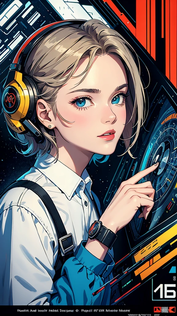 (((masterpiece, highest quality))),(((solo:1.2))),(((1girl:1.2))),32k wallpaper, very detailed, poster, vintage science fiction,(((((geometric cinematic movie poster))))), (bauhaus), shape,(((abstract))),(mid century modern),movie poster,(((((portfolio))))),(((((Close-up))))),(((((bust up))))),((((more various angle)))),(((highlight))),Vast landscape,((((heterochromia)))),(((complete. detailed face))),(((Extremely talented))),(((most complecated machine))),Colorful color scheme