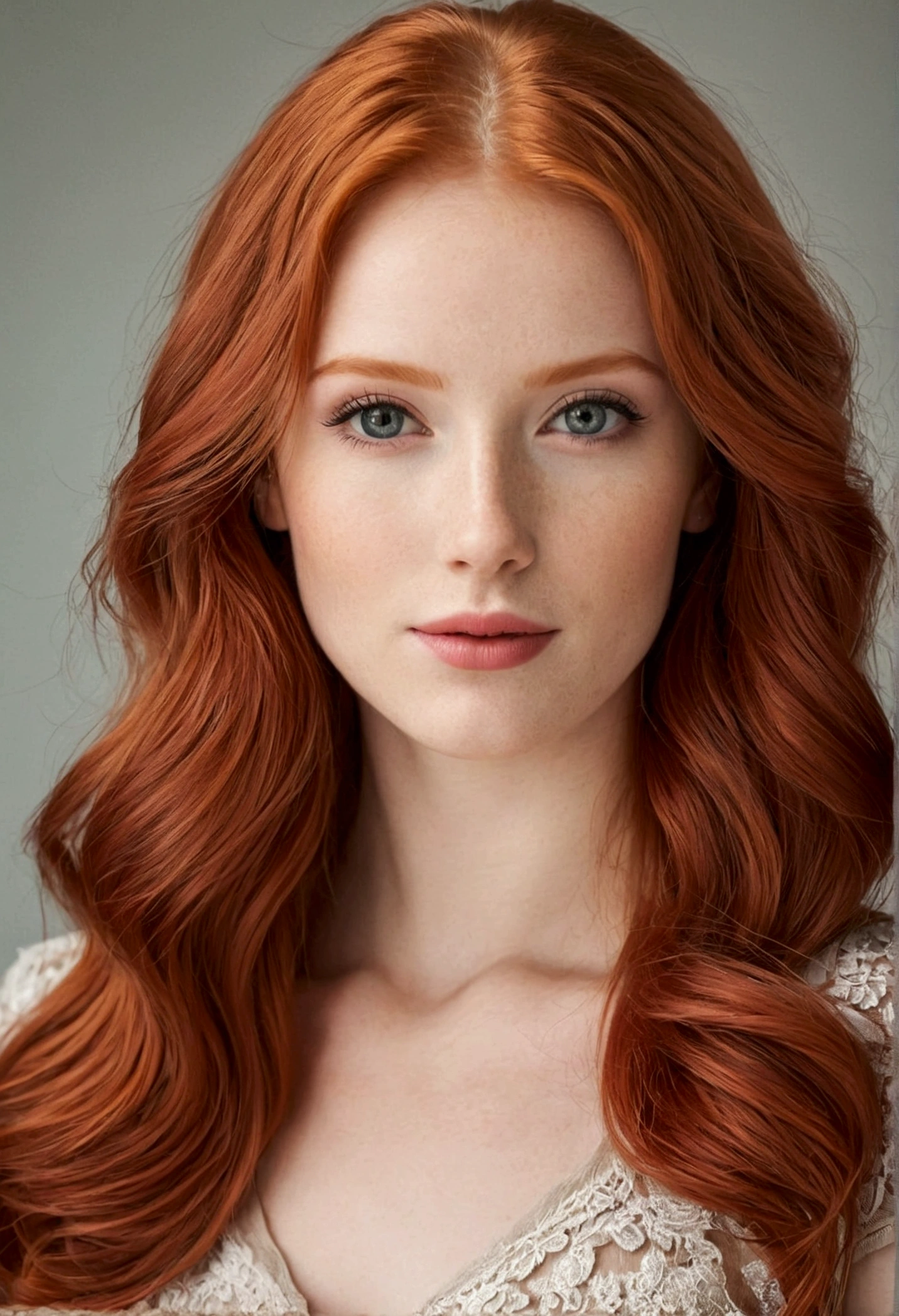 beautiful redhead woman 