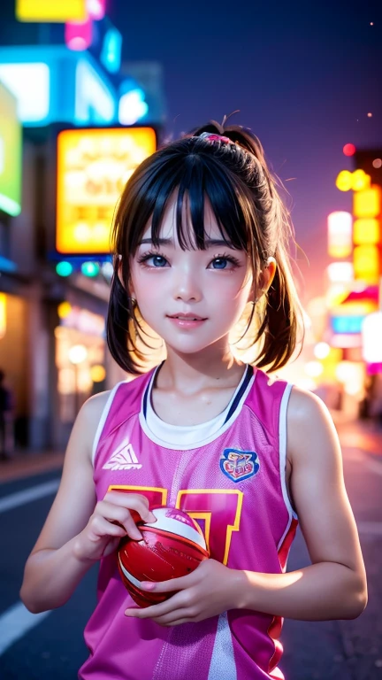 9 year old asian , cute表情, smile, Vibrant,  sporty, Sweaty, Surrealism, Surrealism, Cinema Lighting, Motion Blur, Ray Tracing, 超High resolution, Accurate, Anatomically correct, Smooth Skin, Super Detail, Attention to detail, high quality, 最high quality, High resolution, 4K 、cute