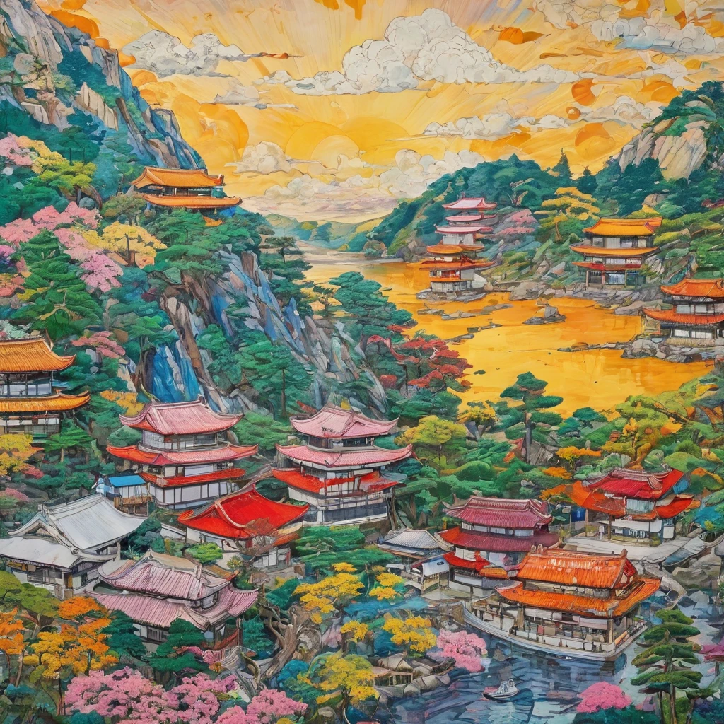 ((Very detailed, Highest quality, Expressionism)), Real, Contemporary Art, Japan, Japanese style