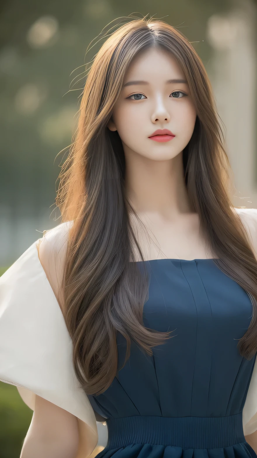 ((Best quality,High Detail,Focus accurately,masterpiece:1.5)), 18 years old perfect girl,Full body image,Tight spandex jumpsuit,Exquisite appearance,Clear facial details,Huge breasts,Long hair