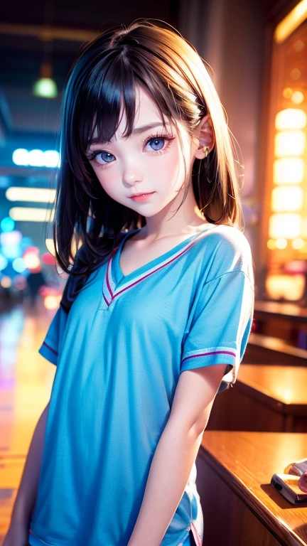 9 asian , cute表情, smile, Vibrant, Cinema Lighting, Motion Blur, Ray Tracing, 超High resolution, Accurate, Anatomically correct, Smooth Skin, Super Detail, Attention to detail, high quality, 最high quality, High resolution, 4K 、cute