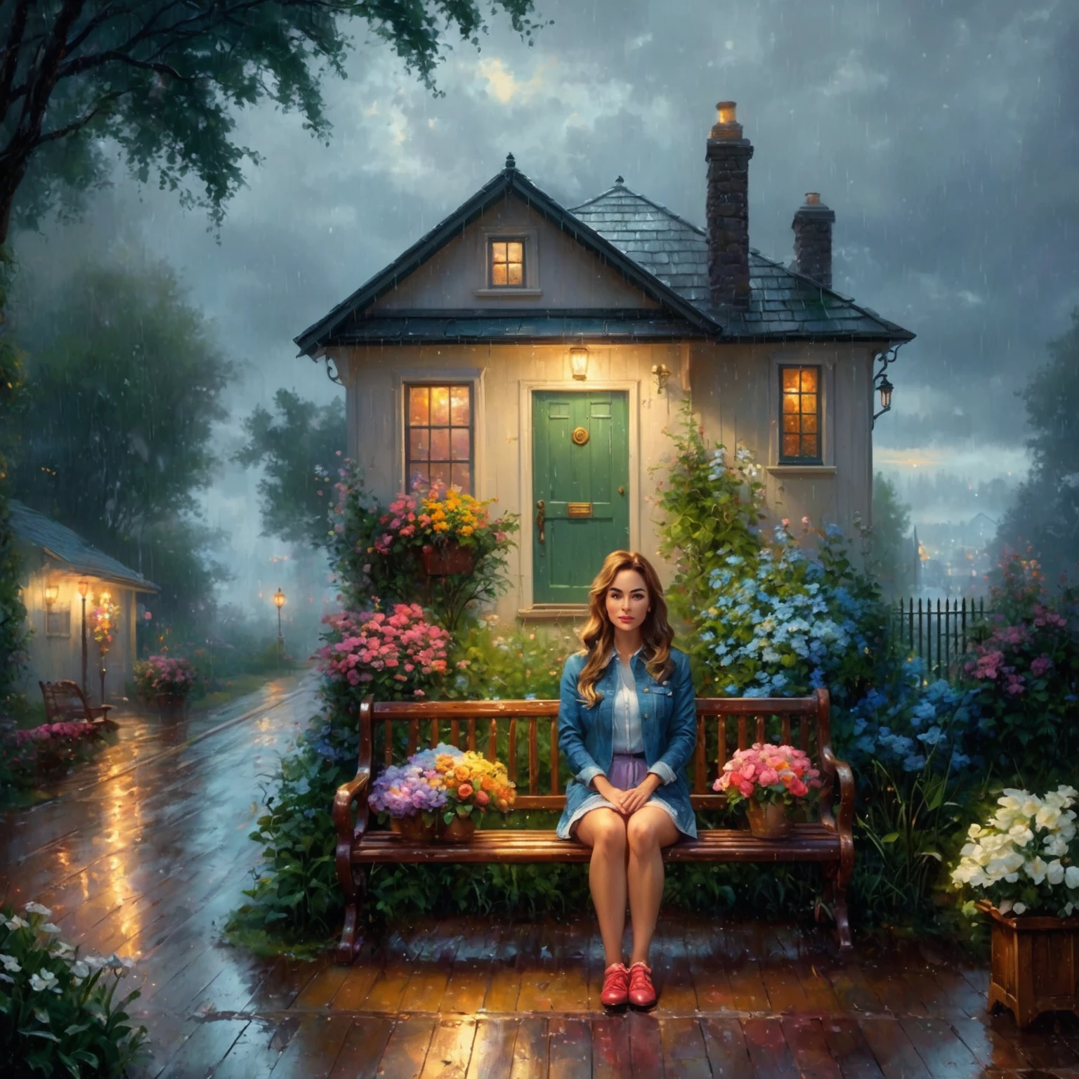 a painting of a man standing in front of a circular window, psychedelic surreal art, otherworldly visuals, dan mumford and alex grey style, an interdimensional being, abstract surrealism, abstract surrealism masterpiece, greg beeple, surreal psychedelic design, epic surrealism 8k oil painting, dimensional portal, visionary art style, portal to another universe, astral appearance, illusion psychedelic art