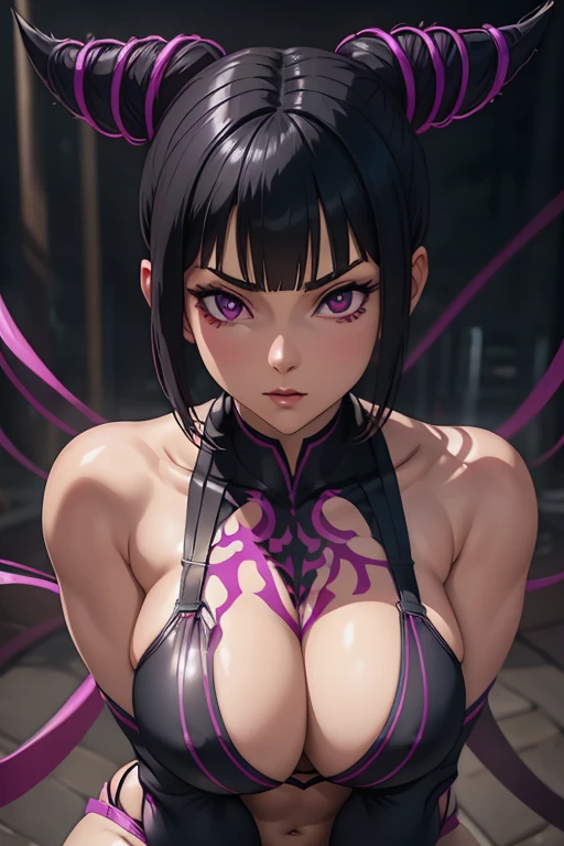 knife Juri Han character from street fighter game, realistic 3D anime style, cute anime girl, beautiful digital art, realistic 3D anime, Realistic Hyper Anime, extremely detailed.best quality,ultra-detailed,detailed background,looking at viewer, detailed face
