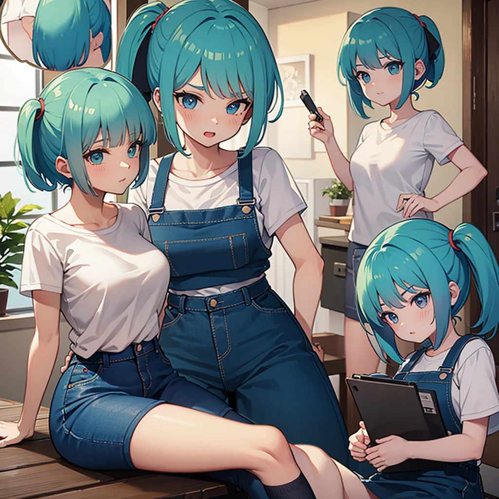 masterpiece, best quality,ultra detail, <lora:anmnr01:0.3> <lora:add_detail:0.5>,<lora:GoodHands-vanilla:0.8>, <lora:Icy Cold Comics:1.2>,(comic_panel_layout) , yuubari_kantaicollection <lora:yuubari_kantaicollection:0.7>,in workshop,speech bubble,uniform