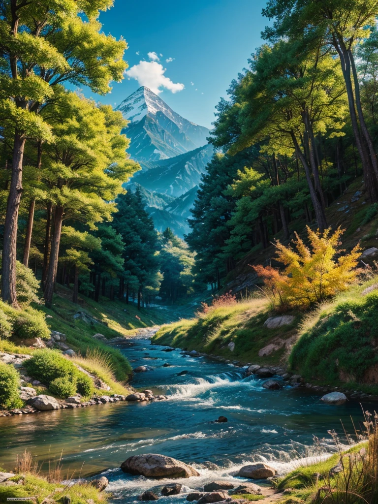 8k full hd quality of landscape in Midjourney manga style