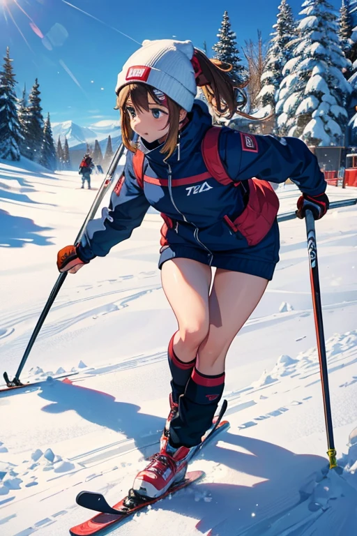 Skiing Women meaty