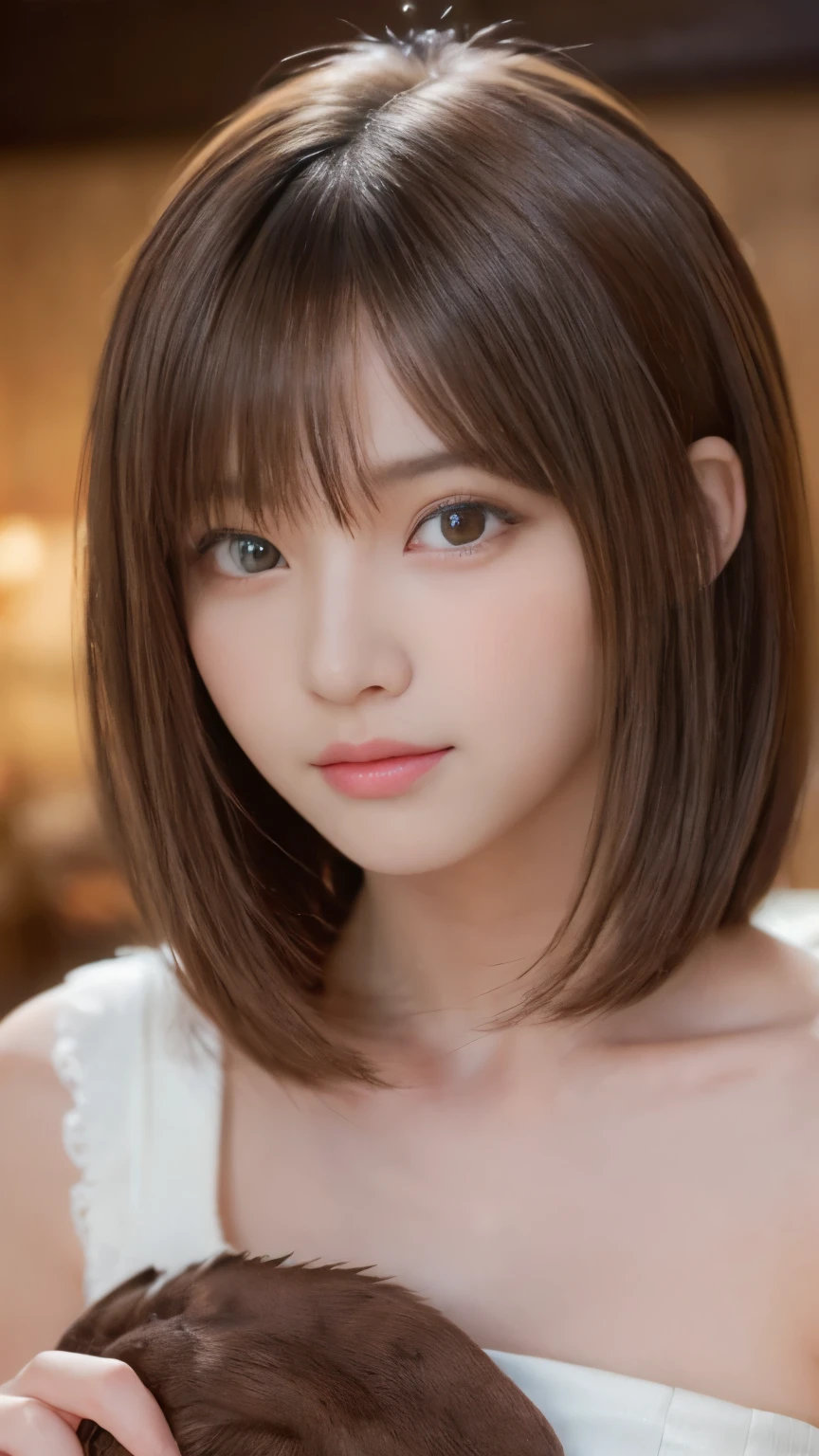 One Girl, (Beautiful girl, Delicate girl:1.3), (14 years old:1.3),
break, (Beast Monster, hold a Beast Monster:1.4),
break, Very beautiful eyes, (Symmetrical eyes:1.3),
break, (Small breasts:0.5), Brown eyes, Parted bangs, Brown Hair,
break, (Eye and facial details:1.0),
break, (masterpiece, Highest quality, Super detailed, Detailed face, 8k)