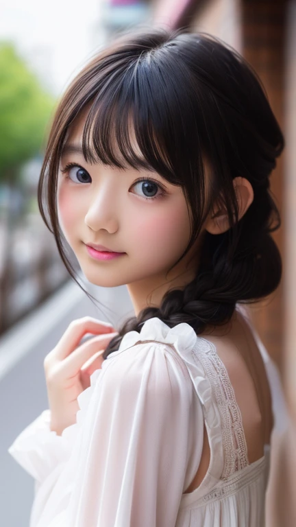 8k、cute、Adult Girls、detailed、Braid your hair in an intricate way、Looking into the camera、((software: 1.4)),((detailedな顔, Professional photography)), Sex customs