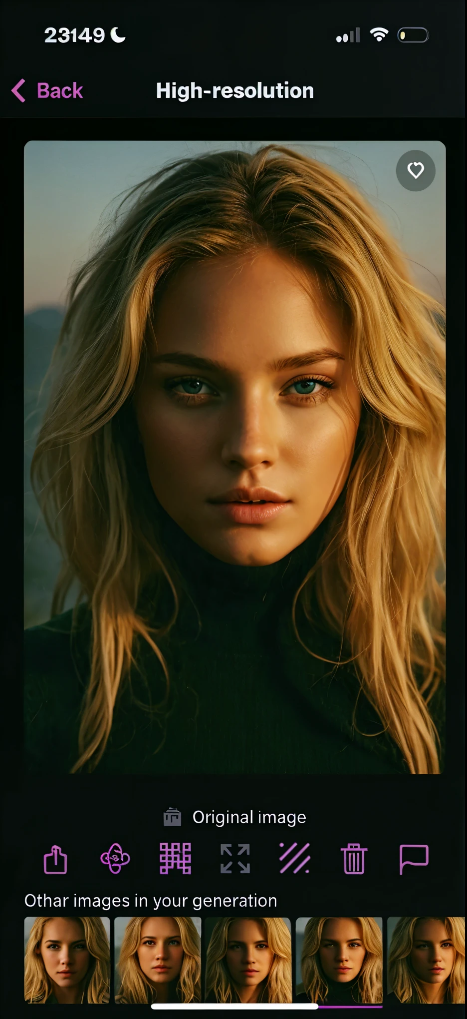 Blonde riding a horse realistic, vyeux vert 