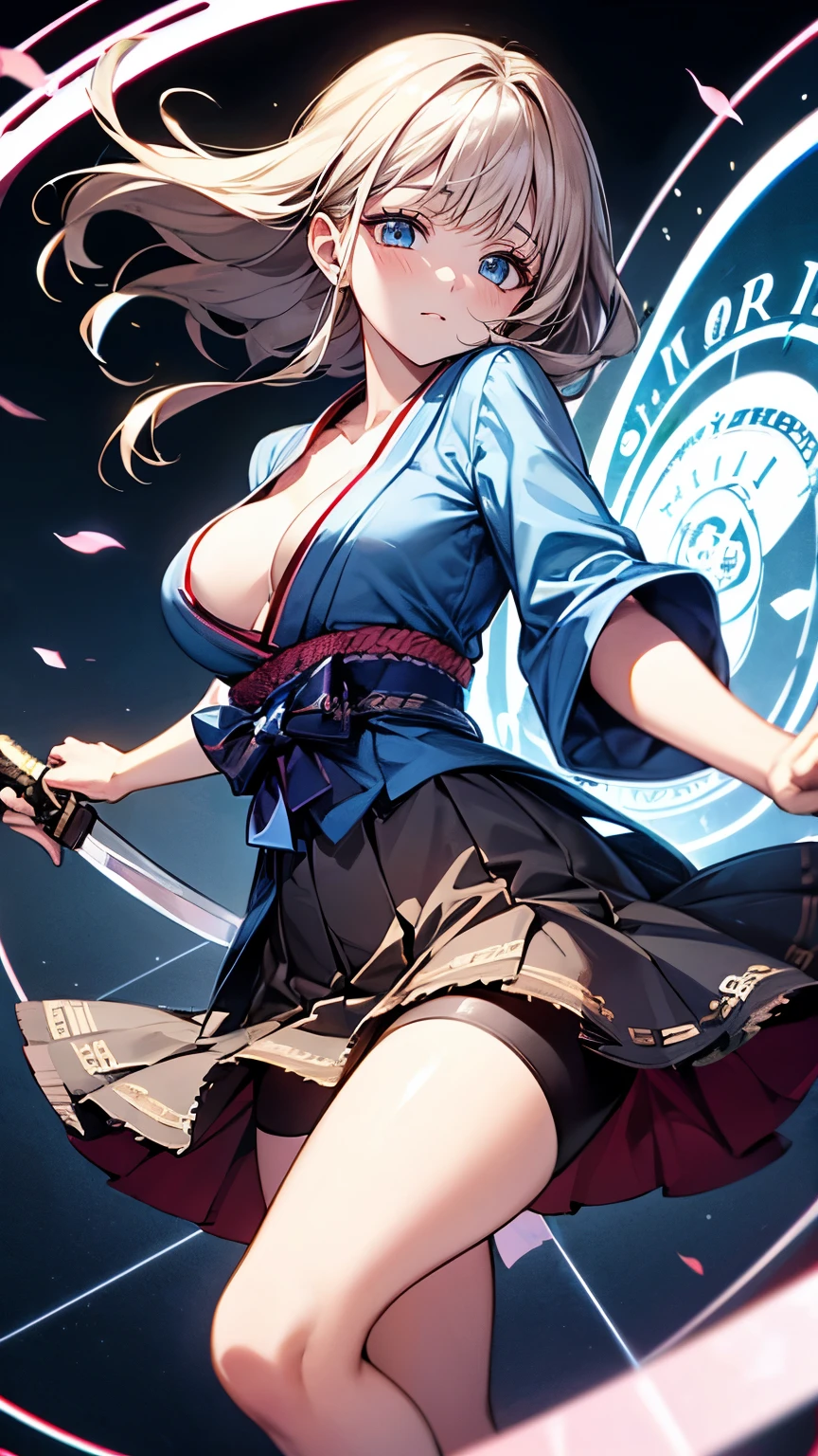 (Very delicate and beautiful:1.2)super model,,Beautiful breasts,voluptuous,【bike shorts】,,【3girls】,,Highest quality, High resolution, 8k,mini skirt,Japanese ta,knife,Blue Flame.magic circle