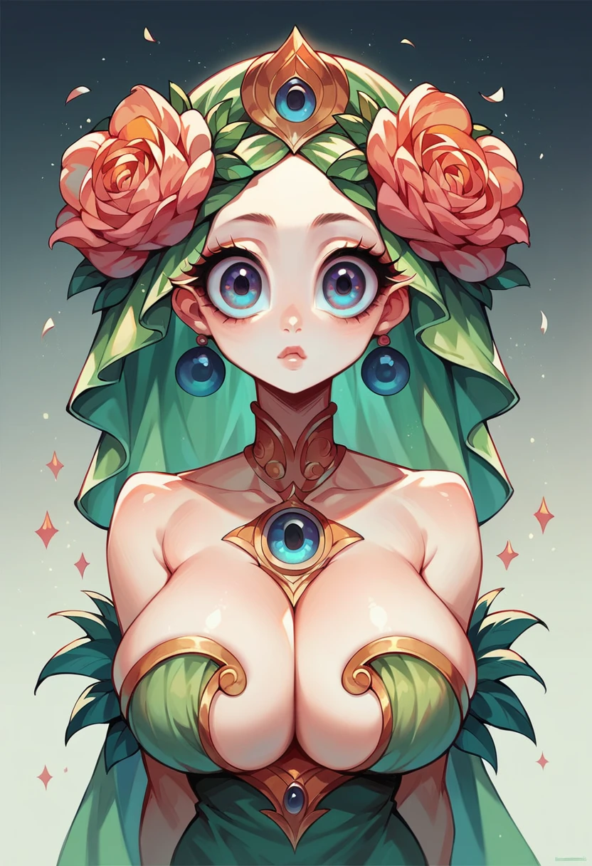 Beautiful girl, 18 years old, Big eyes, big breasts, small and slender, 8ก, Highest quality, (The head is very detailed.: 1.0), (The page is very detailed.: 1.0), (I'm very detailed.: 1.0), Maid clothes, Very detailed formal artwork, anime art style moe, Clean, detailed anime art., smile, golden hair, Long smooth hair