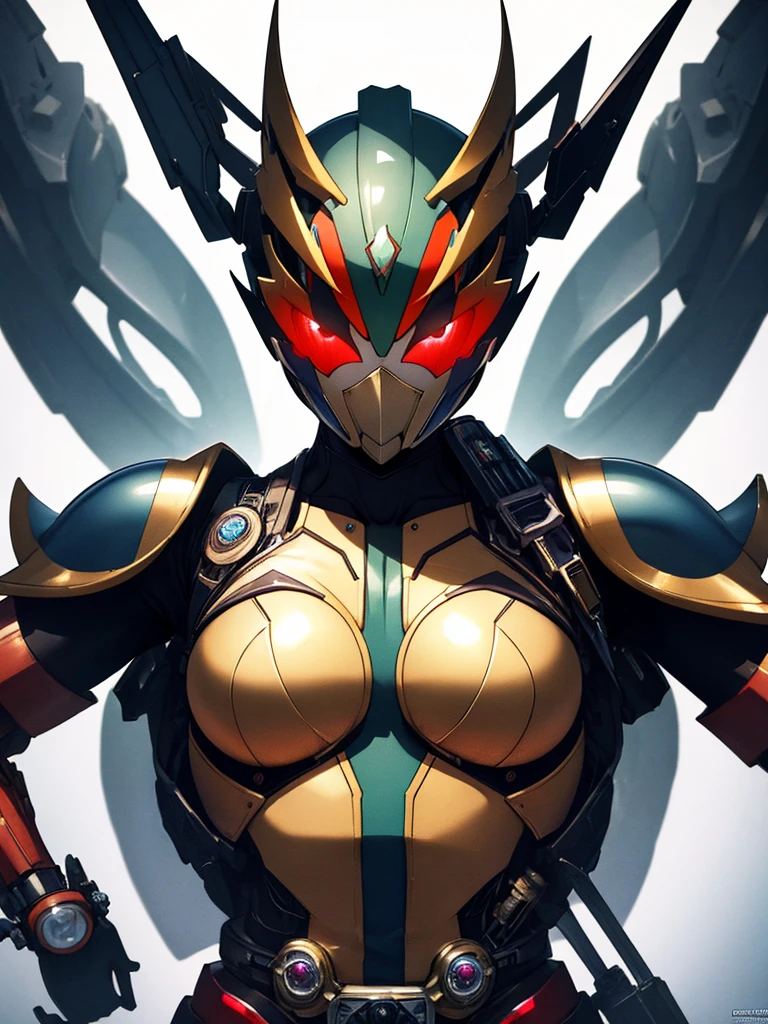 Kamen Rider, (Mechanical Creature), (Background is the research institute), (masterpiece), highest quality, 1girl, uhd, retina, masterpiece, ccurate, anatomically correct, textured skin, super detail, high details, high quality, best quality, highres, 4K