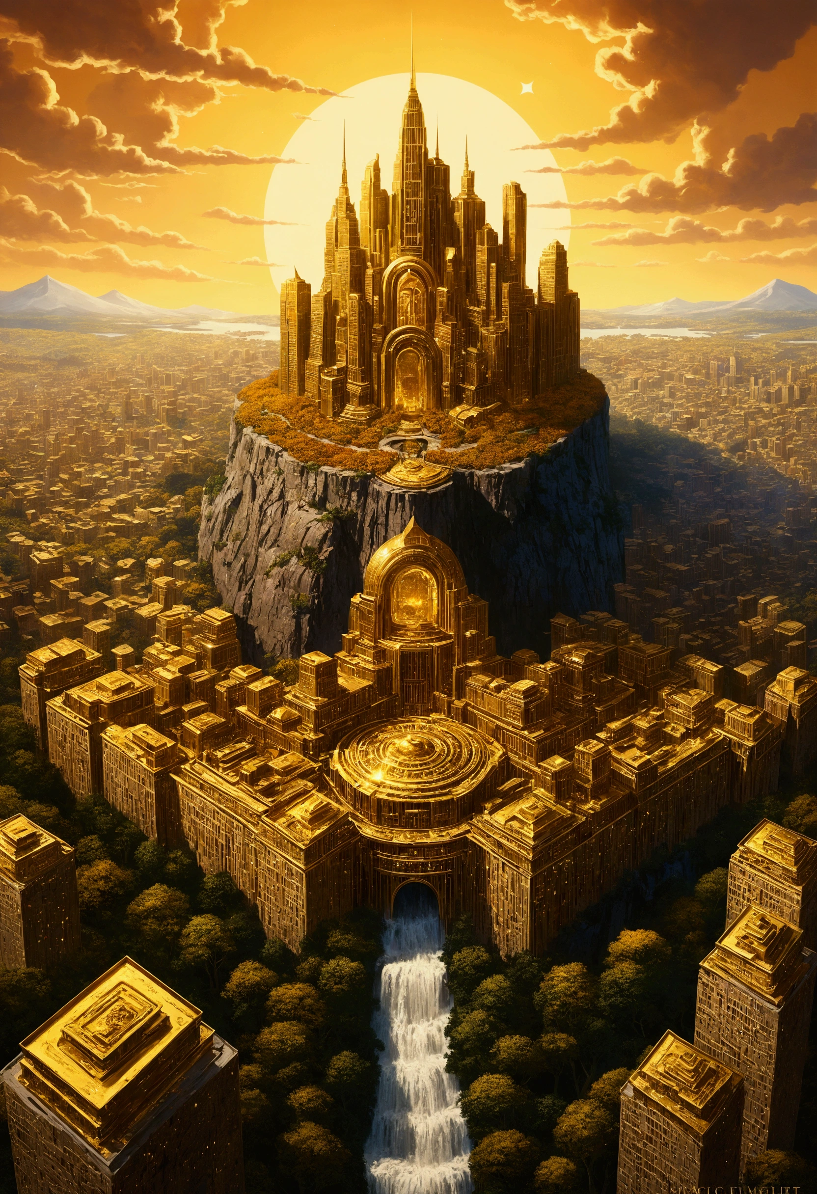 City of Gold、The Shining、Golden World、Fantasy art、