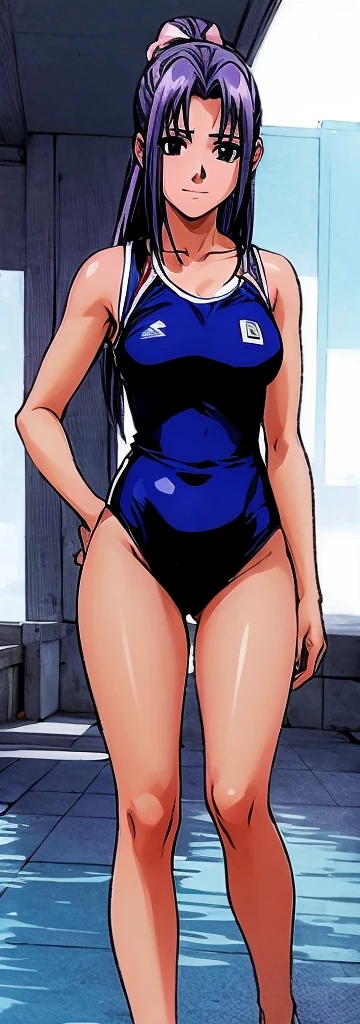 Black Hair、(Shoulder-length hair、Black Hair)、Navy blue competitive swimwear、(Highest quality:1.3)、One girl、(((Shoulder-length hair、Black Hair)))、Cowboy Shot、At the school pool、Naked butt、Big Ass、Sweat、masterpiece, Highest quality, High resolution, 超High resolution, RTTX 10.0, Pixel perfect, Written boundary depth, 4K, Very detailed、Embarrassed expression、Browsing Caution、Open navy blue swimsuit、