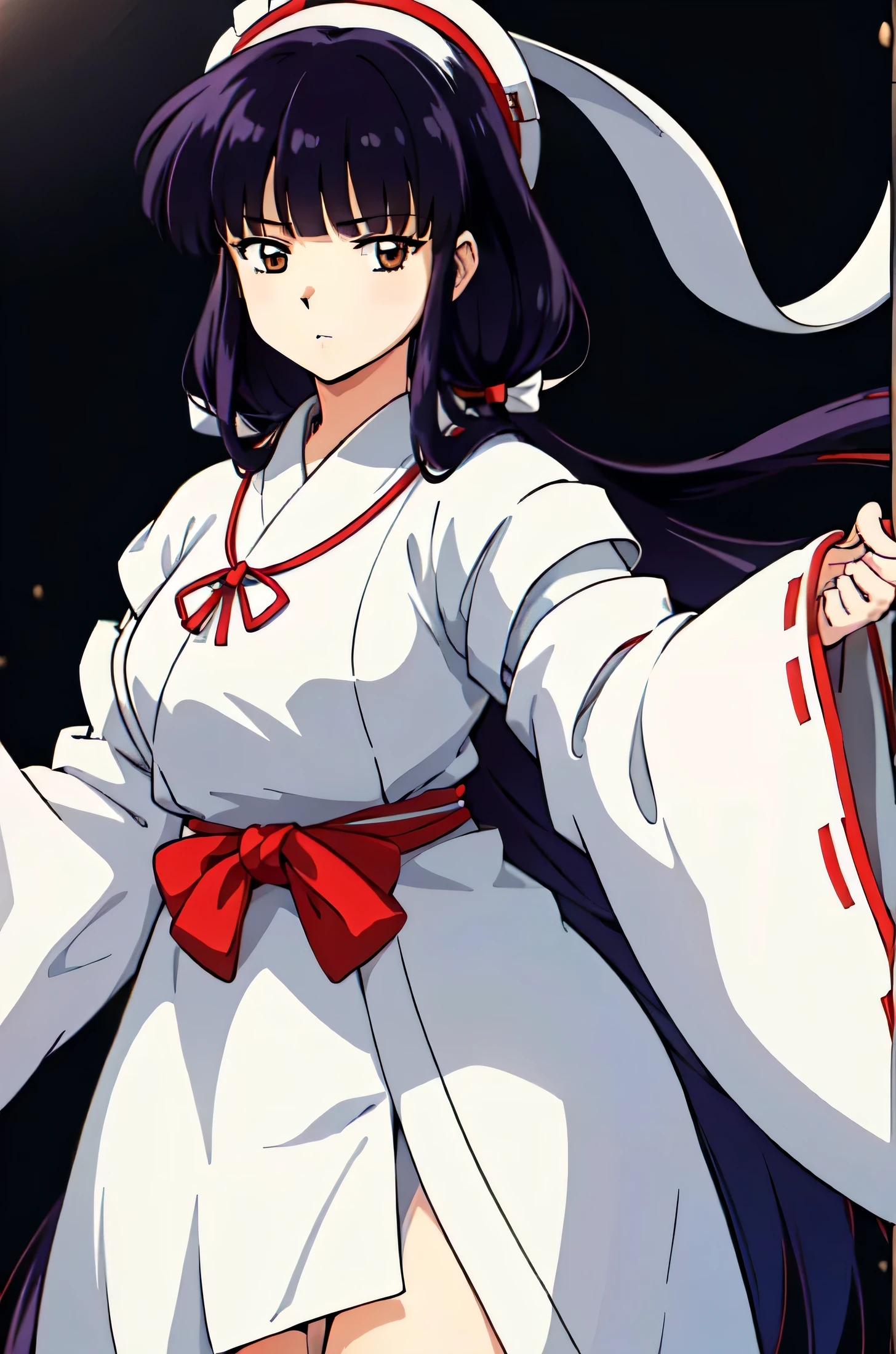 simple white background,
white kimono,white japanese clothes,wide sleeves,
(red_In addition:1.1),(red_Skirt:1.1),
hits, blunt hits, Brown eyes, by the wide,black fur,
1 girl, 20 years,young woman,beautiful Finger,beautiful long legs,beautiful body,
beautiful Nose,beautiful character design, Perfect eyes, perfect face,expressive eyes,perfect balance,
looking at the viewer,(Focus on her face),Closed mouth, (innocent_big_eyes:1.0),(light_smile:0.3),
official art,Extremely detailed CG unity 8k wallpaper, perfect lighting,showy, bright_Forehead_face_lighting,White skin,
(masterpiece:1.0),(better_quality:1.0), ultra high resolution,4k,ultra detailed,
Photography, 8k, HdR, High resolution, absurdities:1.2, Kodak photo 400, film grain, blurred background, bokeh:1.2, Lens flare, (Vibrant_Color:1.2),Photography profesional,
(beautiful,big_old:1.4), (beautiful_face:1.5),(narrow_waist), y pechugona, de pechos grandes 