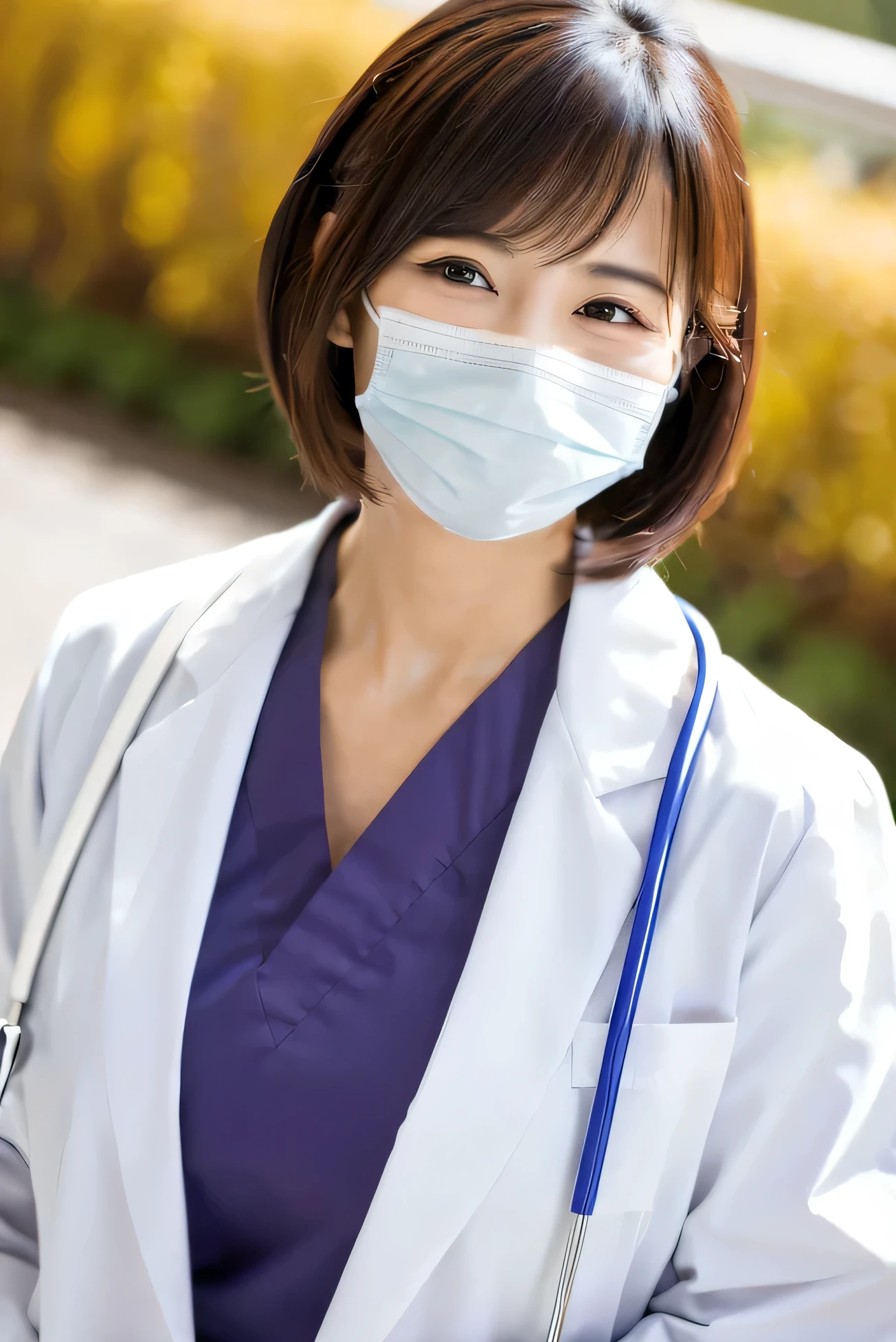 Wearing a surgical mask