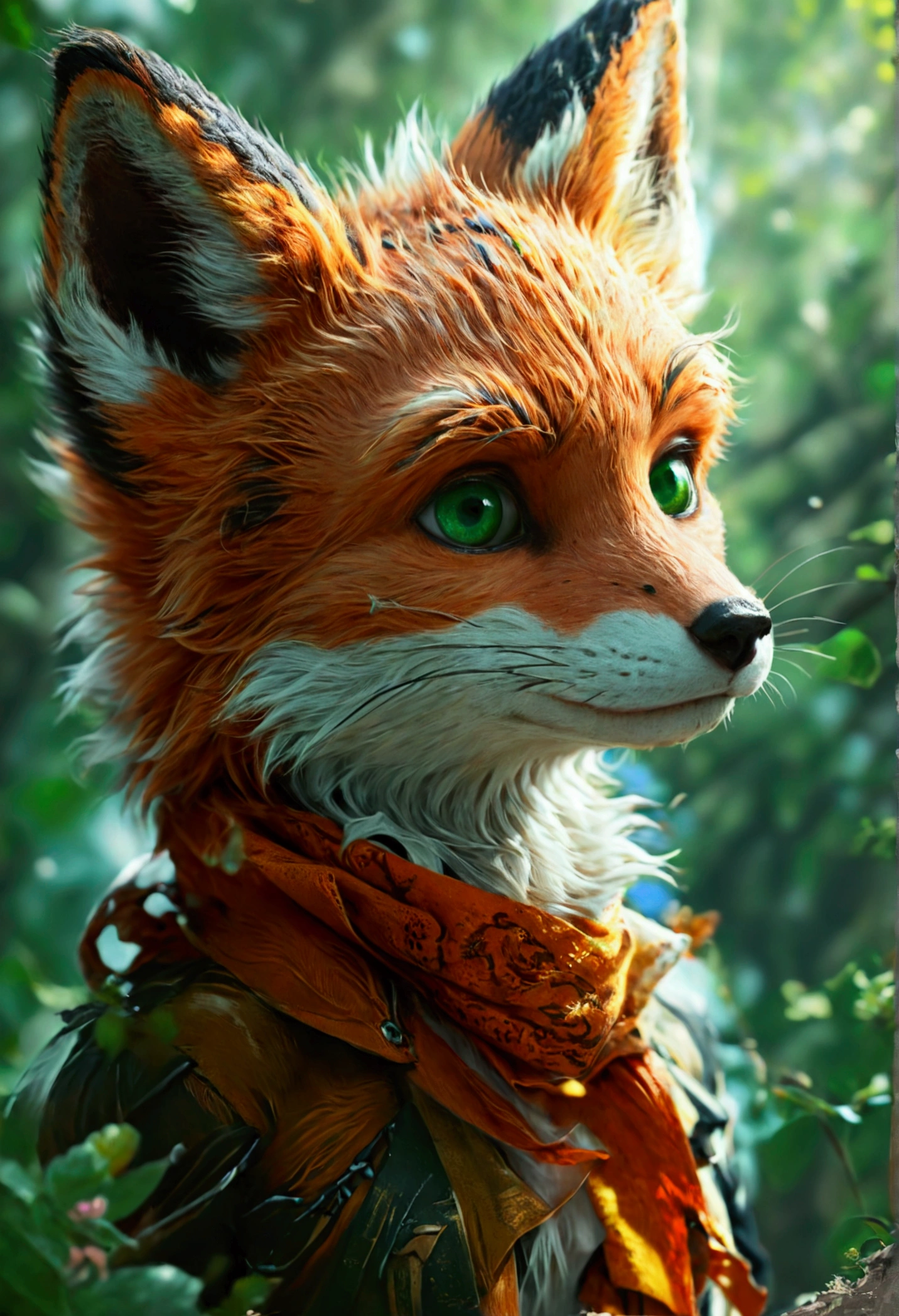 (solo:1.5),(masterpiece:1.5),(best quality:1.5),(bust:1.3),Amazing,beautiful detailed,extremely detailed wallpaper,extremely detailed CG unity 8k wallpaper,extremely delicate and beautiful eyes,1boy, green eyes,child,fox-ears,
