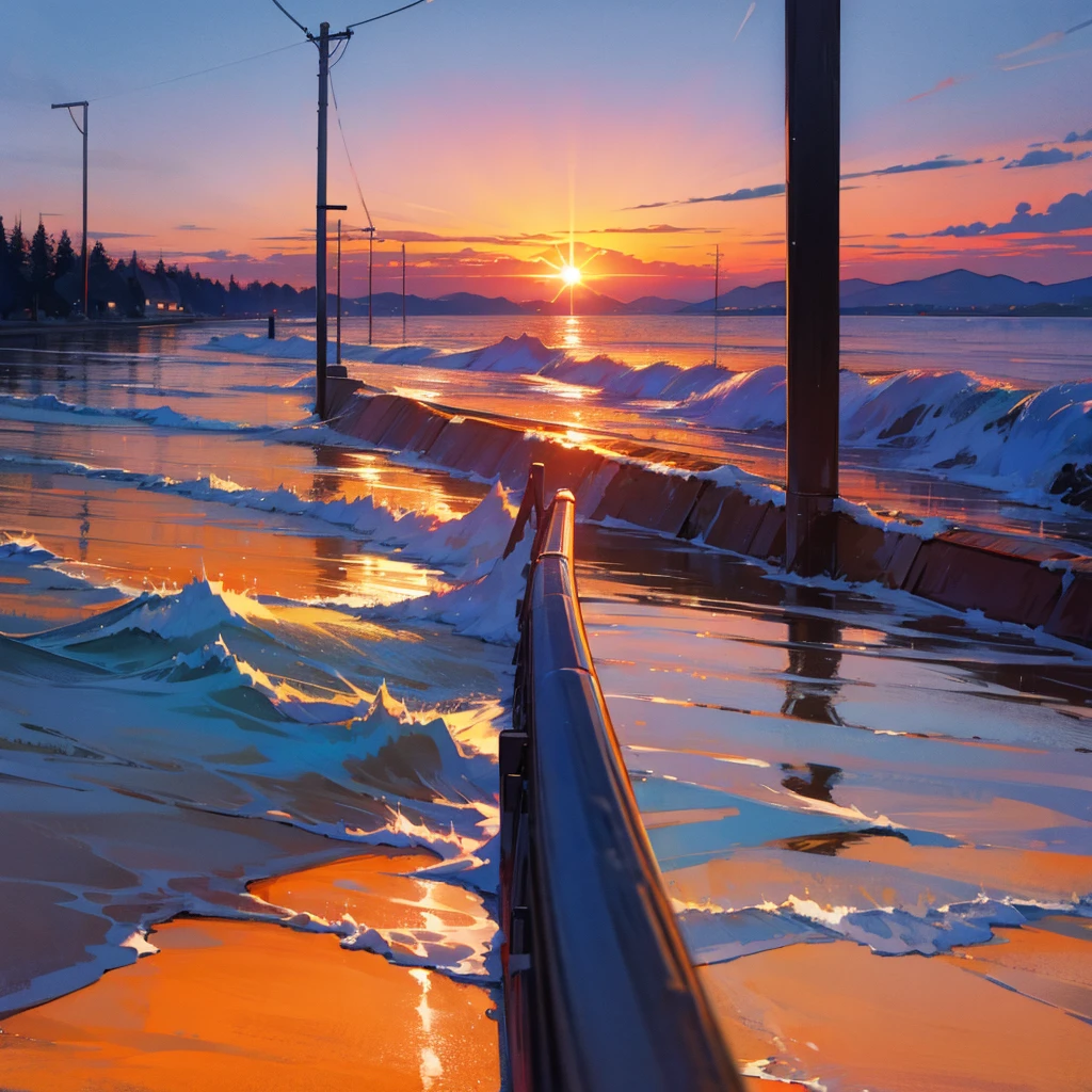 A sunset 