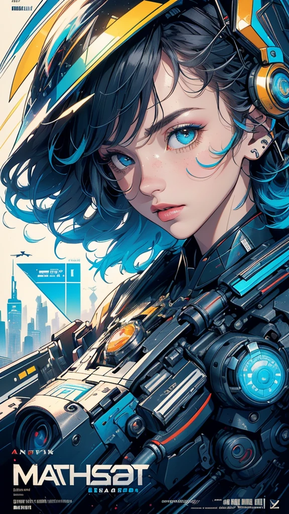 (((masterpiece, highest quality))),(((solo:1.2))),(((1girl:1.2))),32k wallpaper, very detailed, poster, vintage science fiction,(((((geometric cinematic movie poster))))), (bauhaus), shape,(((abstract))),(mid century modern),movie poster,(((((portfolio))))),(((((Close-up))))),(((((bust up))))),((((more various angle)))),(((highlight))),Vast landscape,((((heterochromia)))),(((complete. detailed face))),(((Extremely talented))),(((most complecated machine))),Colorful color scheme