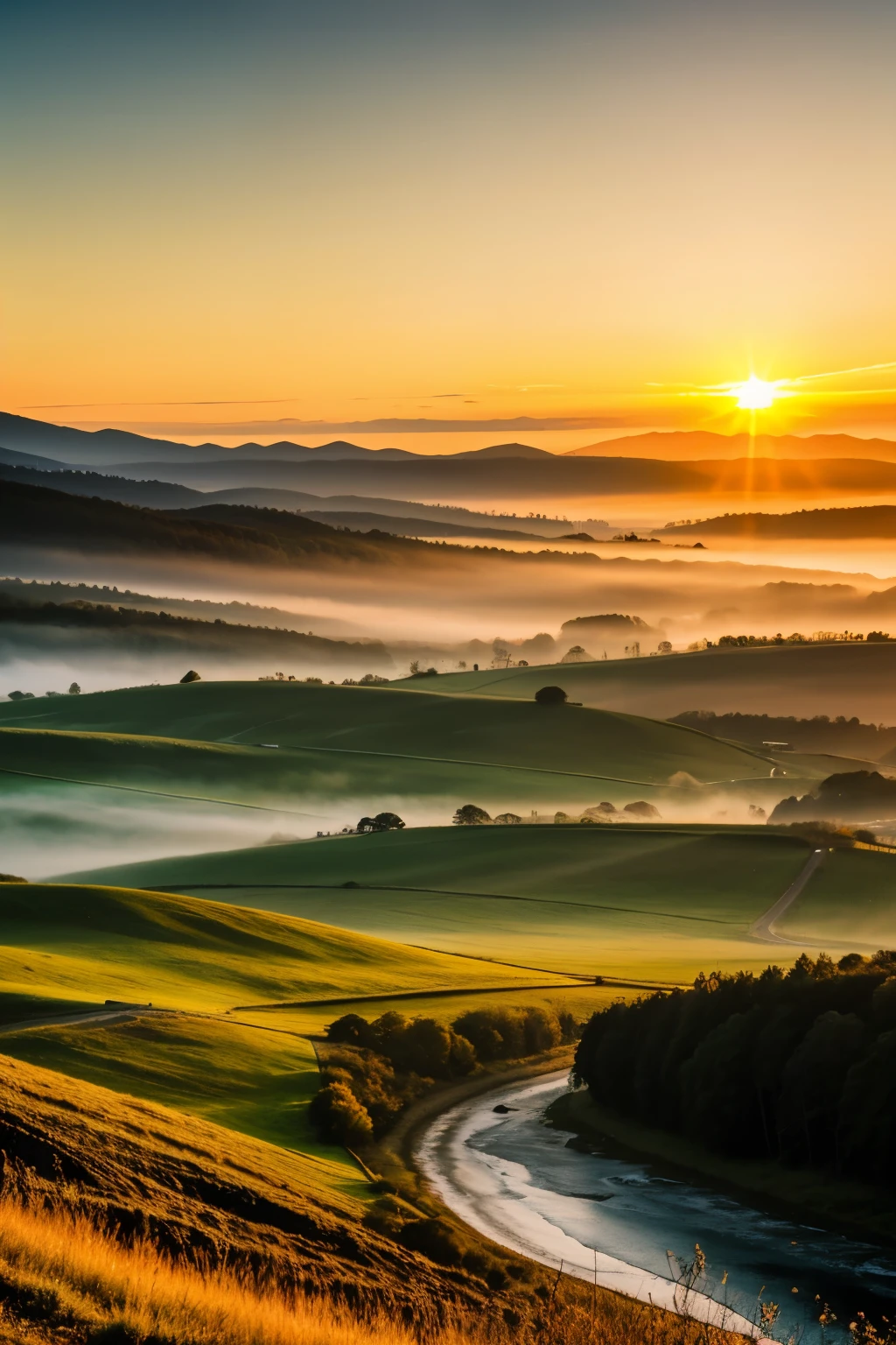 4A Wallpaper，landscape，sunrise
