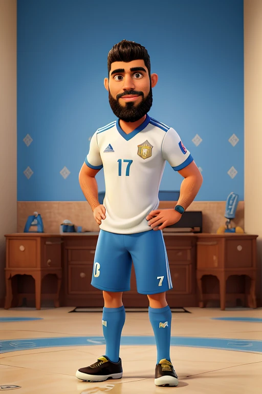 k, a cartoon of a man with a beard and a soccer jersey, Mohamed Reda, edu souza, andrea rocha, 🚿🗝📝, adreas rocha, Ronaldo Nazario fenomeno, caricature, david rios ferreira, charicature, Ronaldo phenomenon, Caio Santos, Dan dos Santos, Ronaldo Nazario, Luis Melo