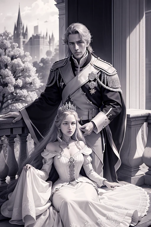 The wife of a king was on the balcony looking at her garden with a look of sadness because she knew that her husband did not love her and only wanted to have heirs. , A duke who was in the garden looks at her surreptitiously because he was in love with the beauty and nobility of the queen, which decides to give her a rose every spring, being a secret love between the queen and the duke.  
