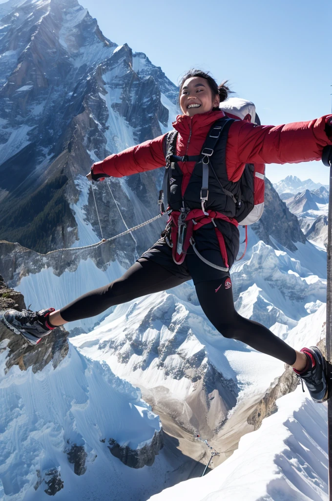 Masa-san bungee jumping on Everest Human Bus driver