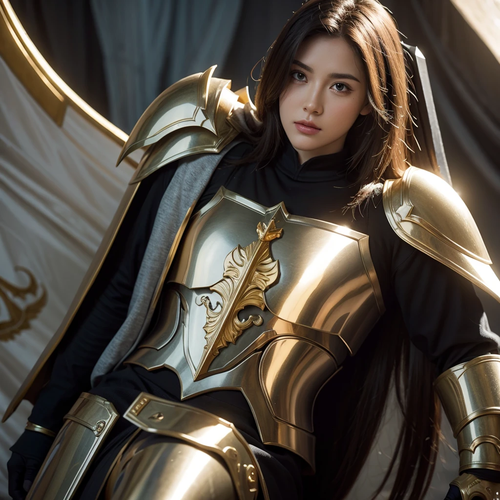 paladin, steadfast look