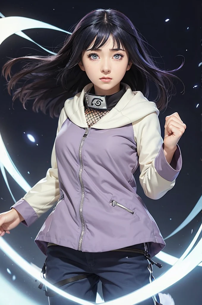 1girl, Hinata Hyuga, realistic, ninja