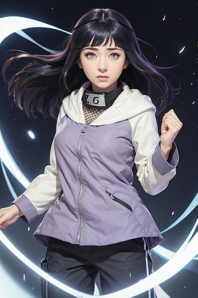1girl, Hinata Hyuga, realistic, ninja