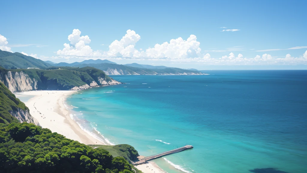 Clear sky and sea