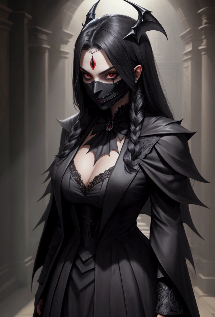 vampire black mask