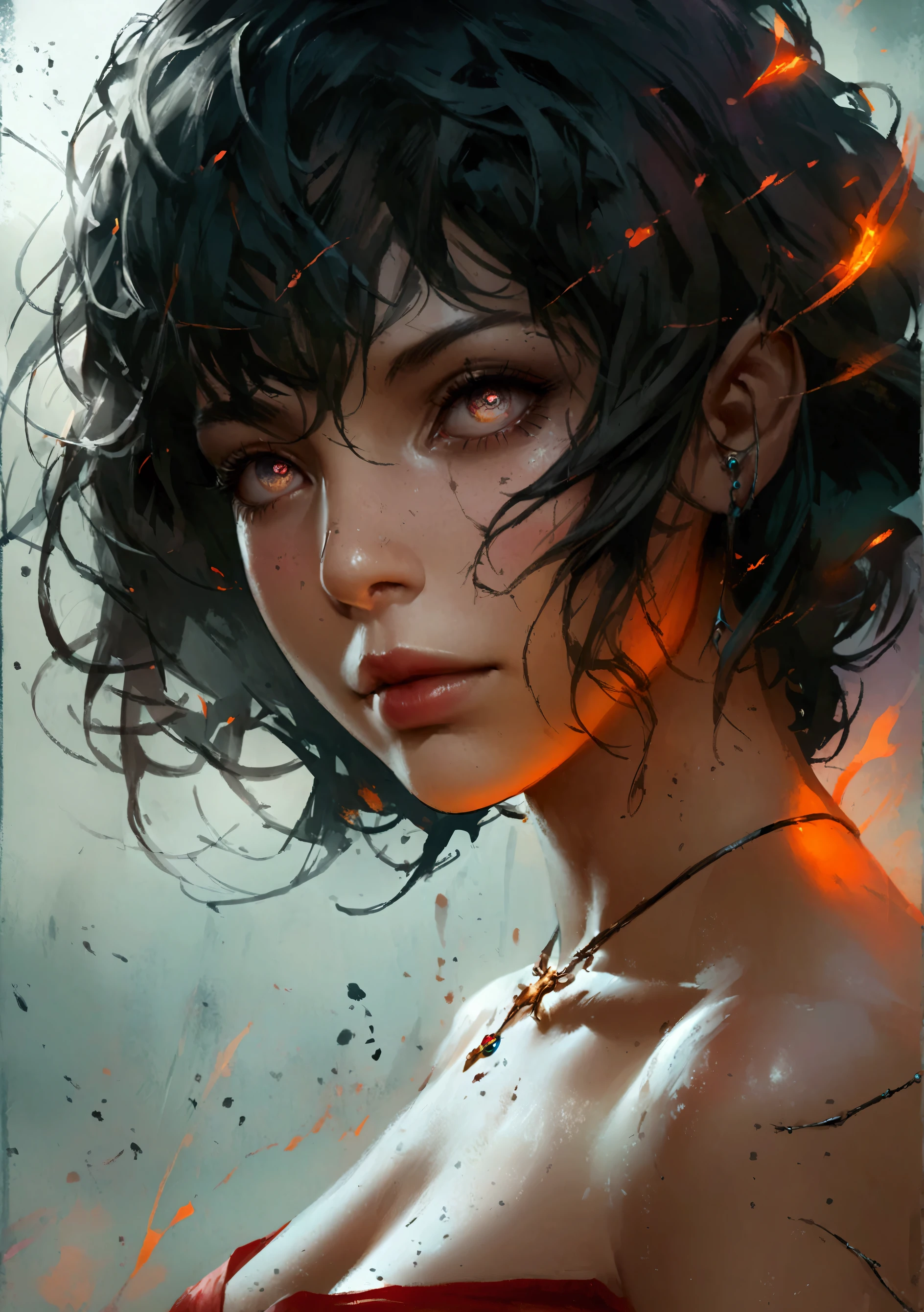 Realistic Digital Painting with Concept Art Elements"," digital painting," "concept art," "realistic," "high detail", "muscular",, "high-res", "ominous aura,", "8k resolution", "oil painting", "darker tone" , "little saturation" ,"dark feeling", "concept art" , "detailed features" , "detailed eyes"